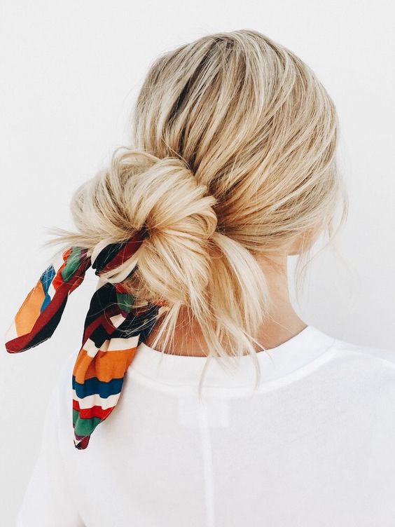 45 Chic Summer Hairstyles with Headscarves